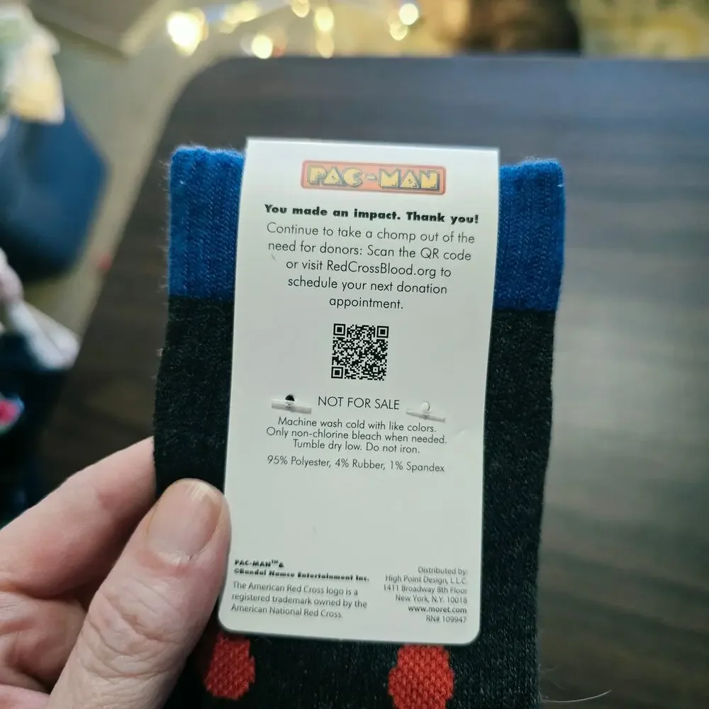 Pac-man X Red cross socks